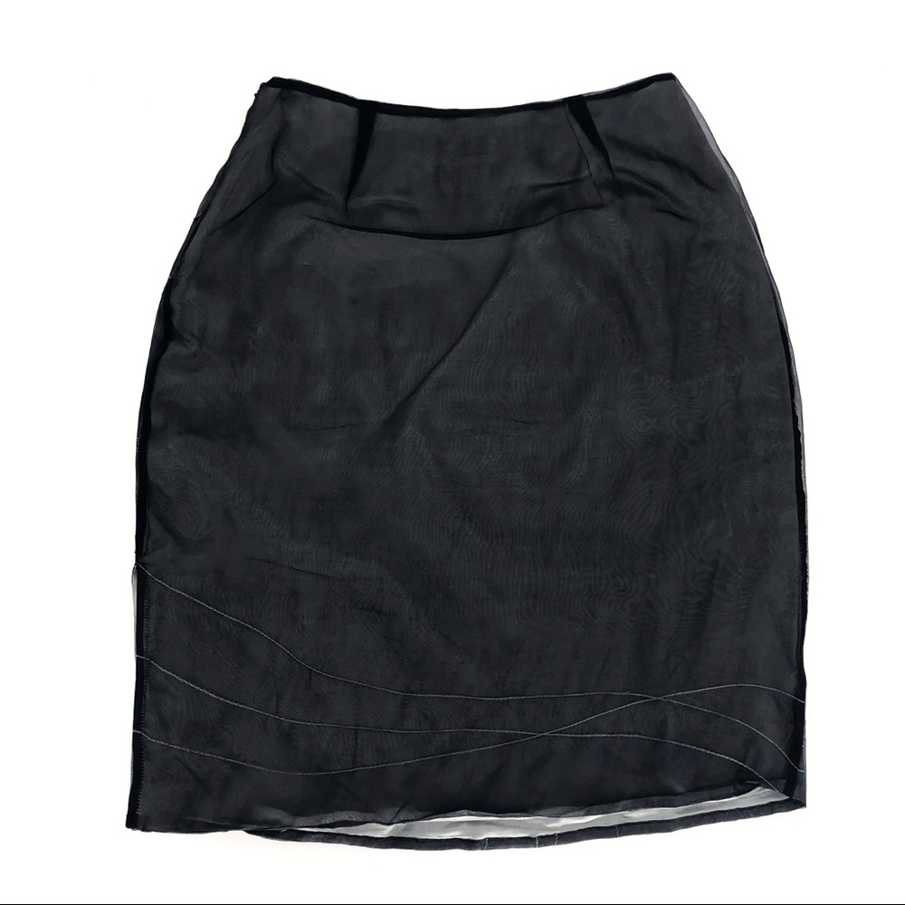 Jacqueline Ferrar silk chiffon embroidery skirt 6 - Picture 4 of 5